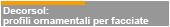 Decorsol: profili ornamentali per facciate