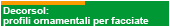Decorsol: profili ornamentali per facciate